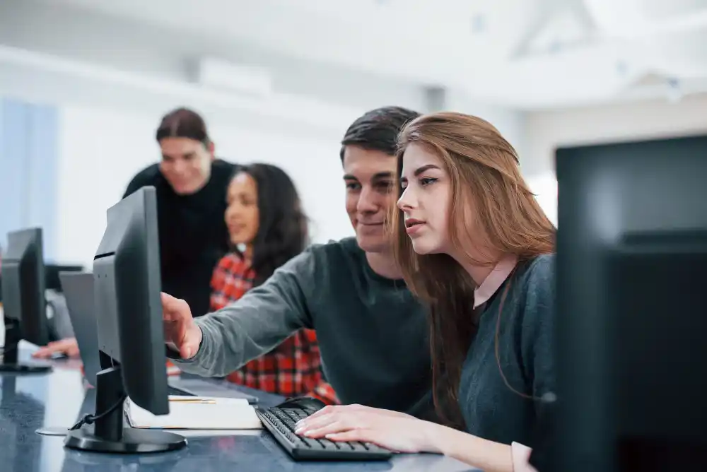 NCC Education Level 4 Diploma in Computing students studying at Academic Training Hub