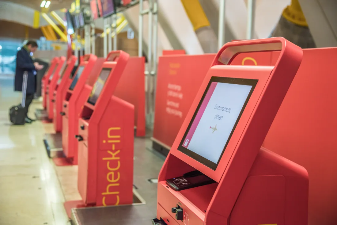 UK Border Force e-gates at an international airport used to check digital eVisa status